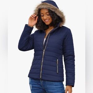 Full Zip Up Hooded Jacket Size M